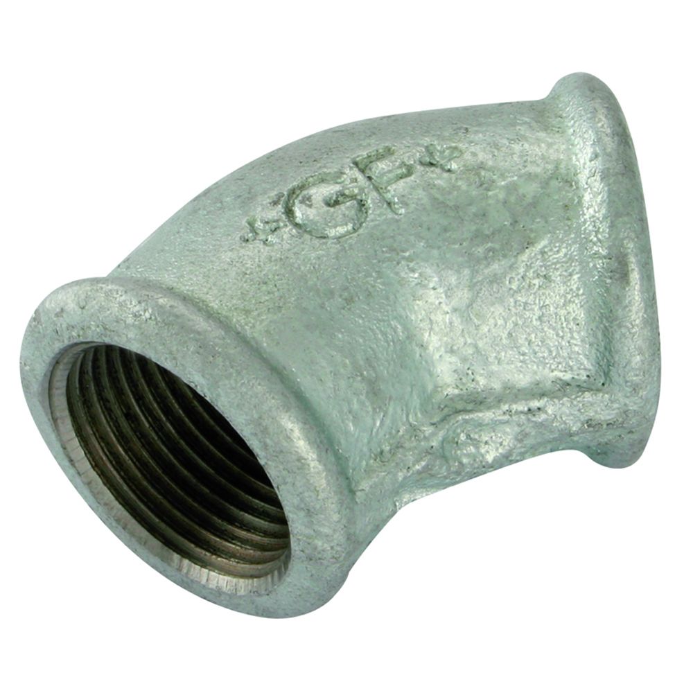 CODO GALVAVNIZADO 3/8" 45°