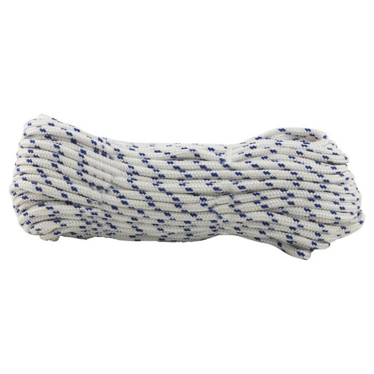 CUERDA POLIPROPILENO TRENZADA 16 HILOS 6MM BLANCO