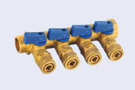 COLECTOR PEX 1 X 4 VIAS 20MM